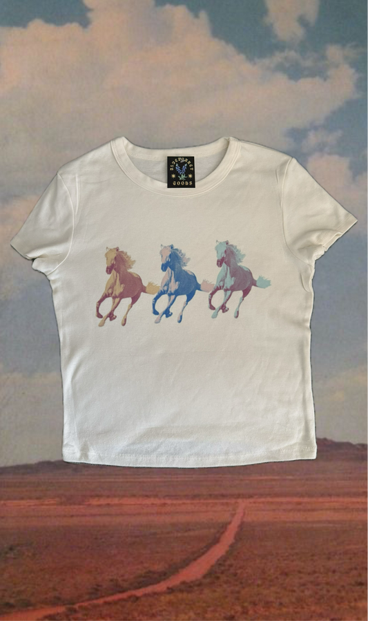 Horses Baby Tee